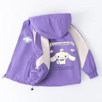 Cinnamoroll Jackets Girls Outdoor Sport Cartoon Anime Wind Breaker Zipper Jacket Spring Autumn Coat Clothes - Lusy Store LLC