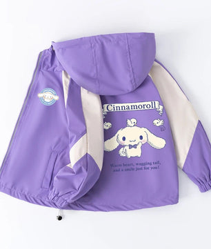 Cinnamoroll Jackets Girls Outdoor Sport Cartoon Anime Wind Breaker Zipper Jacket Spring Autumn Coat Clothes - Lusy Store LLC