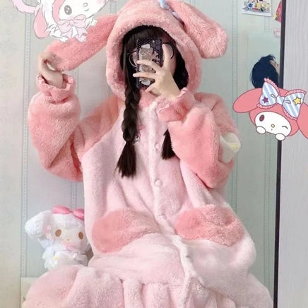 Cinnamoroll Pajamas My Melody Pochacco Pants Cartoon Oversize Plush Kawaii Anime - Lusy Store LLC