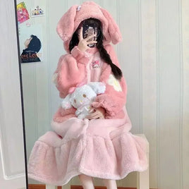 Cinnamoroll Pajamas My Melody Pochacco Pants Cartoon Oversize Plush Kawaii Anime - Lusy Store LLC