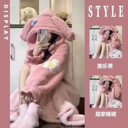 Cinnamoroll Pajamas My Melody Pochacco Pants Cartoon Oversize Plush Kawaii Anime - Lusy Store LLC