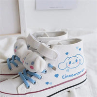 Cinnamoroll Shoes Canvas Anime Cute Students Outdoors Leisure Movement Comfortable White Shoe - Lusy Store LLC