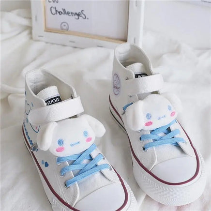 Cinnamoroll Shoes Canvas Anime Cute Students Outdoors Leisure Movement Comfortable White Shoe - Lusy Store LLC