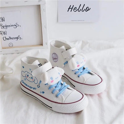 Cinnamoroll Shoes Canvas Anime Cute Students Outdoors Leisure Movement Comfortable White Shoe - Lusy Store LLC