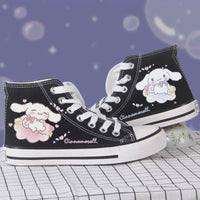 Cinnamoroll Shoes Canvas Kawaii Korean Student Cartoon High-Top Casual Shoes Cute Girls Flat Shoes - Lusy Store LLC