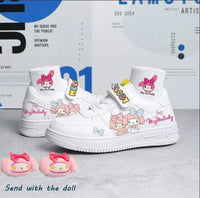 Cinnamoroll Shoes Kawaii Anime Small White Shoes Cute Cartoon Kuromi Board Shoes Sneakers - Lusy Store LLC