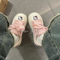 Cinnamoroll Shoes Kuromi Anime Cartoon Cute High-Top Canvas Shoes Schoolgirls Girl Gift - Lusy Store LLC