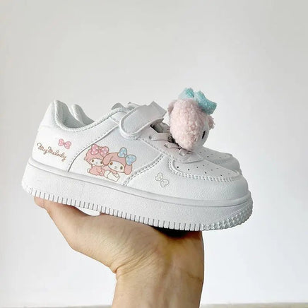 Cinnamoroll Shoes Mymelody Kuromi Kids Sneakers Cartoon Anime White Shoes Cute Gift for Boys Girl - Lusy Store LLC