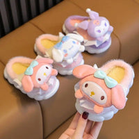 Cinnamoroll Slippers Kawaii Girls My Melody Sandals Cartoon Cute Indoor Shoes Warm Gift - Lusy Store LLC