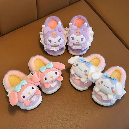 Cinnamoroll Slippers Kawaii Girls My Melody Sandals Cartoon Cute Indoor Shoes Warm Gift - Lusy Store LLC