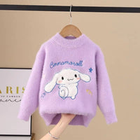 Cinnamoroll Sweater Cute Sanrio Kawaii Cartoon Anime Warm Knit Sweater Girls Gifts - Lusy Store LLC