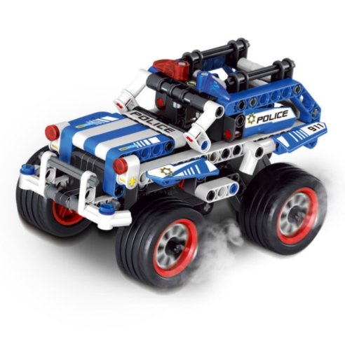 City Police Building Blocks Racing Car Education Action Figures DIY Bricks Toys Compatible - Lusy Store