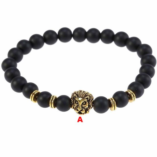 Classic Lava Tiger Eye Stone Beads Bracelet - Lusy Store