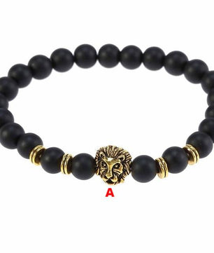 Classic Lava Tiger Eye Stone Beads Bracelet - Lusy Store