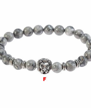 Classic Lava Tiger Eye Stone Beads Bracelet - Lusy Store