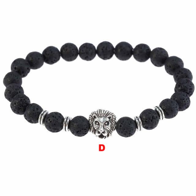 Classic Lava Tiger Eye Stone Beads Bracelet - Lusy Store