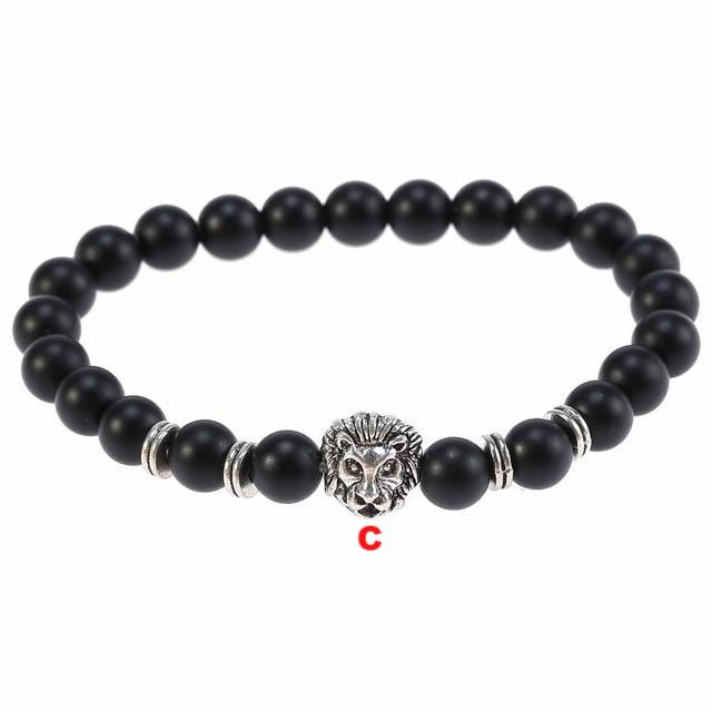 Classic Lava Tiger Eye Stone Beads Bracelet - Lusy Store