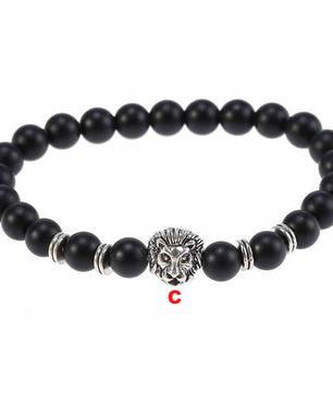 Classic Lava Tiger Eye Stone Beads Bracelet - Lusy Store