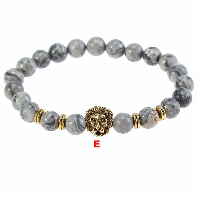 Classic Lava Tiger Eye Stone Beads Bracelet - Lusy Store