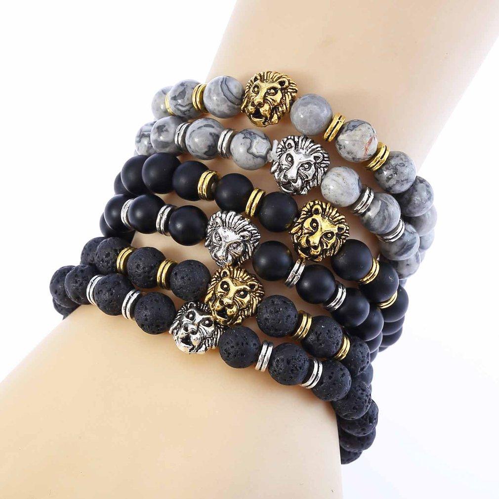 Classic Lava Tiger Eye Stone Beads Bracelet - Lusy Store