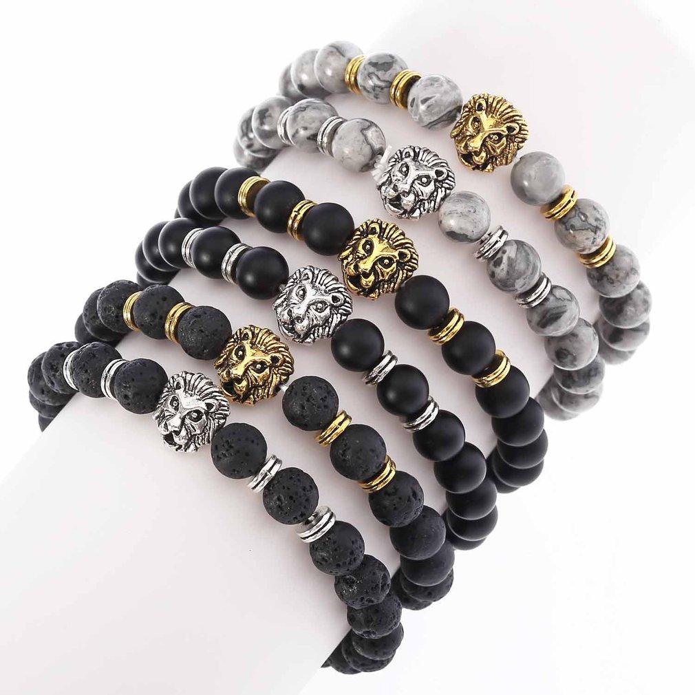 Classic Lava Tiger Eye Stone Beads Bracelet - Lusy Store