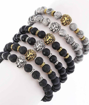 Classic Lava Tiger Eye Stone Beads Bracelet - Lusy Store