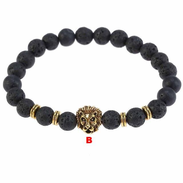 Classic Lava Tiger Eye Stone Beads Bracelet - Lusy Store