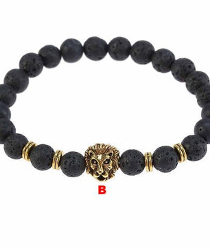 Classic Lava Tiger Eye Stone Beads Bracelet - Lusy Store