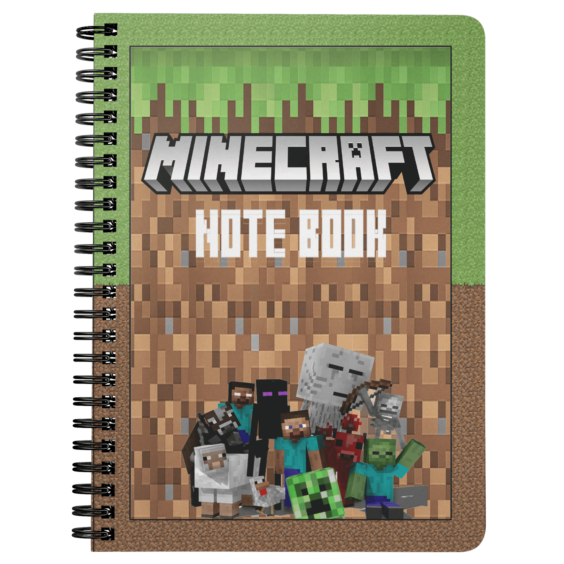 Classic minecraft Spiralbound Notebook 3D Lovely Notebook Office School Supplies Gift - Lusy Store