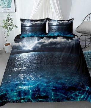 Coastal Bedding Sets 3D Ocean Bed Linen Sets Twin Full Queen King Bed Sets - Lusy Store