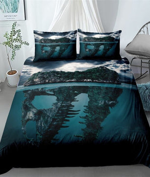 Coastal Bedding Sets 3D Ocean Bed Linen Sets Twin Full Queen King Bed Sets - Lusy Store