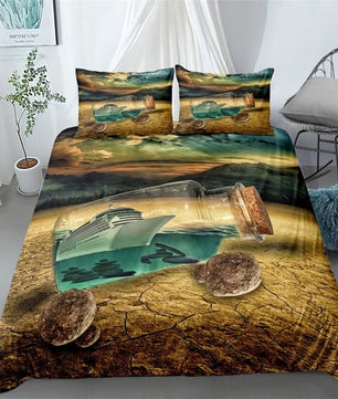 Coastal Bedding Sets 3D Ocean Bed Linen Sets Twin Full Queen King Bed Sets - Lusy Store