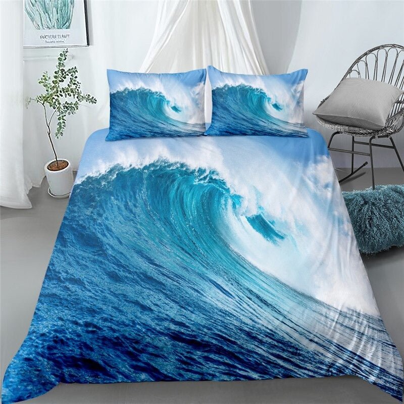 Coastal Bedding Sets 3D Ocean Bed Linen Sets Twin Full Queen King Bed Sets - Lusy Store