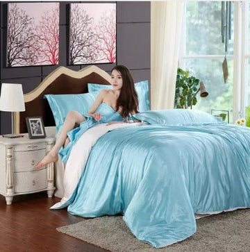 light blue and white