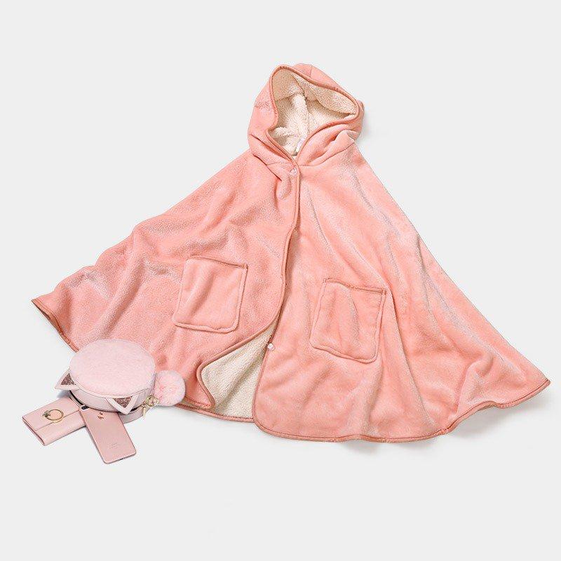 Comfy Hooded Blanket Comfortable Blanket For Lovers Tv Blanket Solid Warm Hooded Blankets Adults And Children - Lusy Store