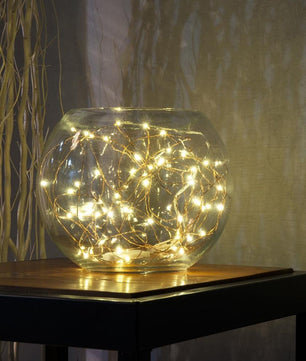 Copper Silver Wire String Button Powered Silver Mini Fairy String Lights Wedding Party - Lusy Store