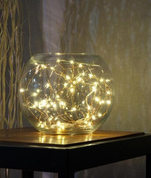 Copper Silver Wire String Button Powered Silver Mini Fairy String Lights Wedding Party - Lusy Store