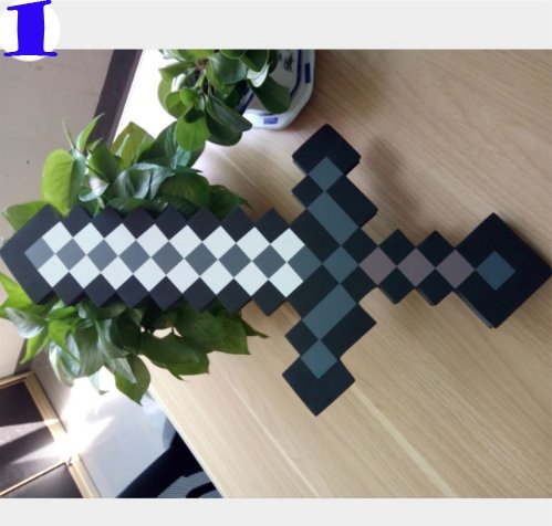 Cosplay Minecraft brinquedos cosplay espada de espuma EVA brinquedos diamond minecraft sword - Lusy Store