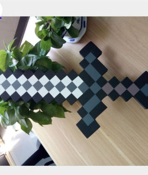 Cosplay Minecraft brinquedos cosplay espada de espuma EVA brinquedos diamond minecraft sword - Lusy Store