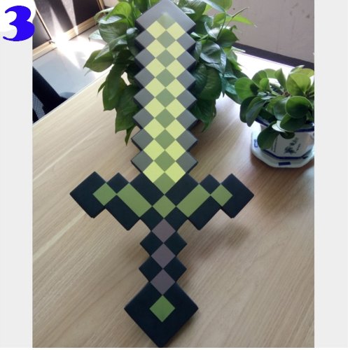 Cosplay Minecraft brinquedos cosplay espada de espuma EVA brinquedos diamond minecraft sword - Lusy Store
