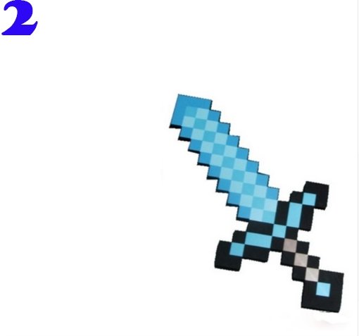 Cosplay Minecraft brinquedos cosplay espada de espuma EVA brinquedos diamond minecraft sword - Lusy Store