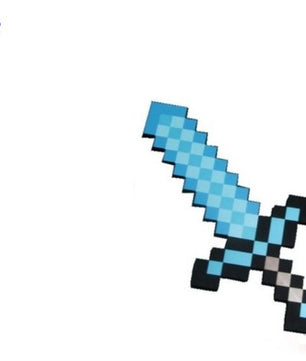 Cosplay Minecraft brinquedos cosplay espada de espuma EVA brinquedos diamond minecraft sword - Lusy Store