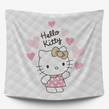 Cozy and Charming - Hello Kitty White Bedding Set for Sweet Dreams - Lusy Store LLC