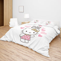 Cozy and Charming - Hello Kitty White Bedding Set for Sweet Dreams - Lusy Store LLC