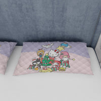 Cozy Comfort Quilted Bedding Sets Merry Christmas with Sanrio Characters - Lusy Store LLC