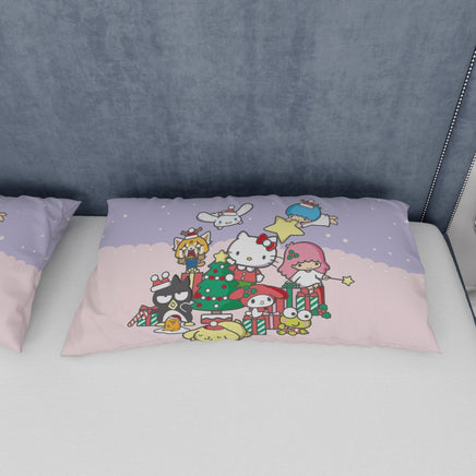 Cozy Comfort Quilted Bedding Sets Merry Christmas with Sanrio Characters - Lusy Store LLC