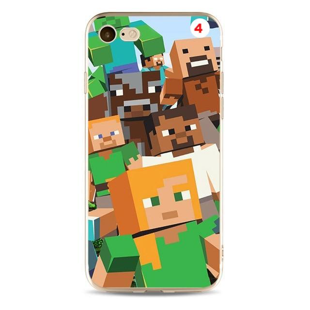 Creeper minecraft Cover high quality Soft Silicone TPU Phone Case For iPhone 5 5C 5S SE X 6 6S plus 7 7plus 8 8plus - Lusy Store