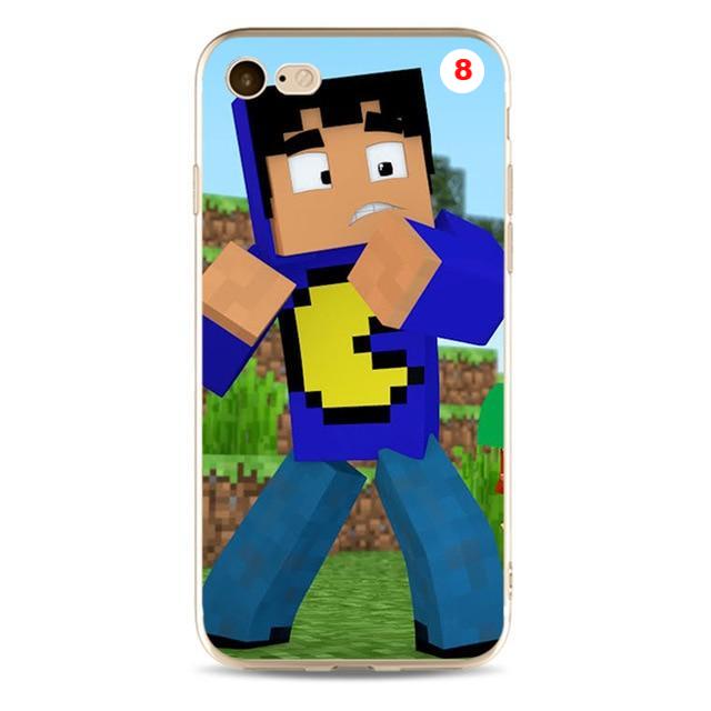 Creeper minecraft Cover high quality Soft Silicone TPU Phone Case For iPhone 5 5C 5S SE X 6 6S plus 7 7plus 8 8plus - Lusy Store