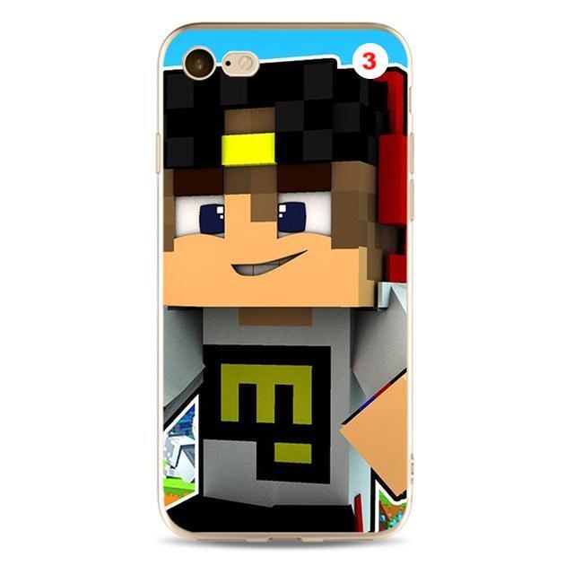 Creeper minecraft Cover high quality Soft Silicone TPU Phone Case For iPhone 5 5C 5S SE X 6 6S plus 7 7plus 8 8plus - Lusy Store