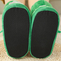 Crocodile Slippers With Moving Mouth Funny Cotton Non-slip Ladies Home Cotton Shoes Cute Gifts